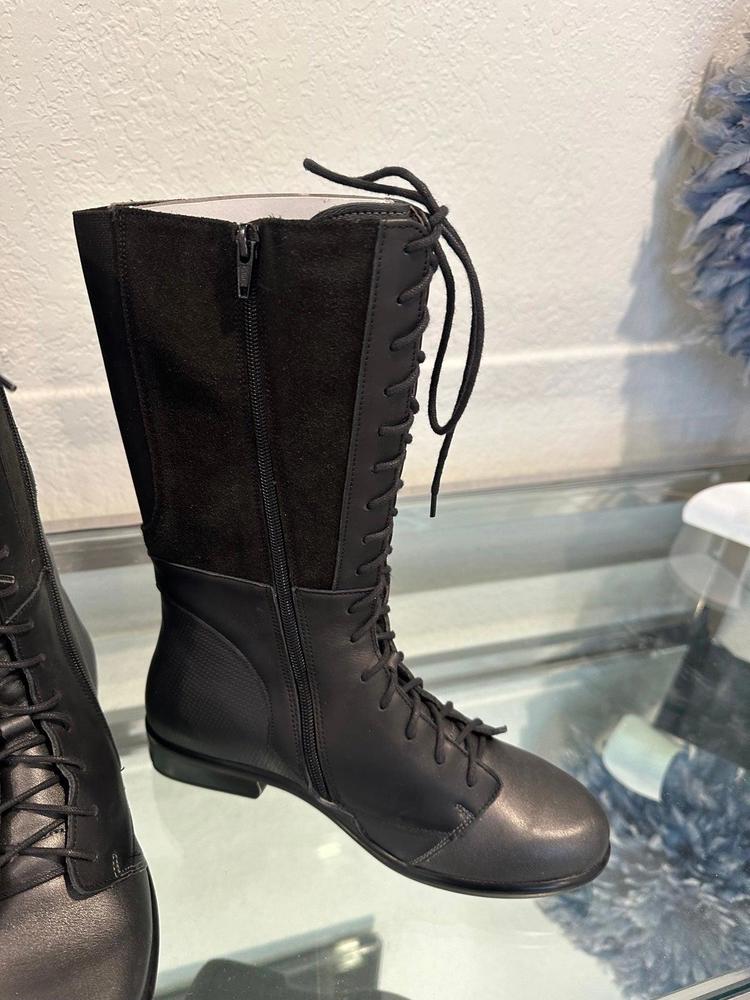 Naot Tide black leather boots (size 38)